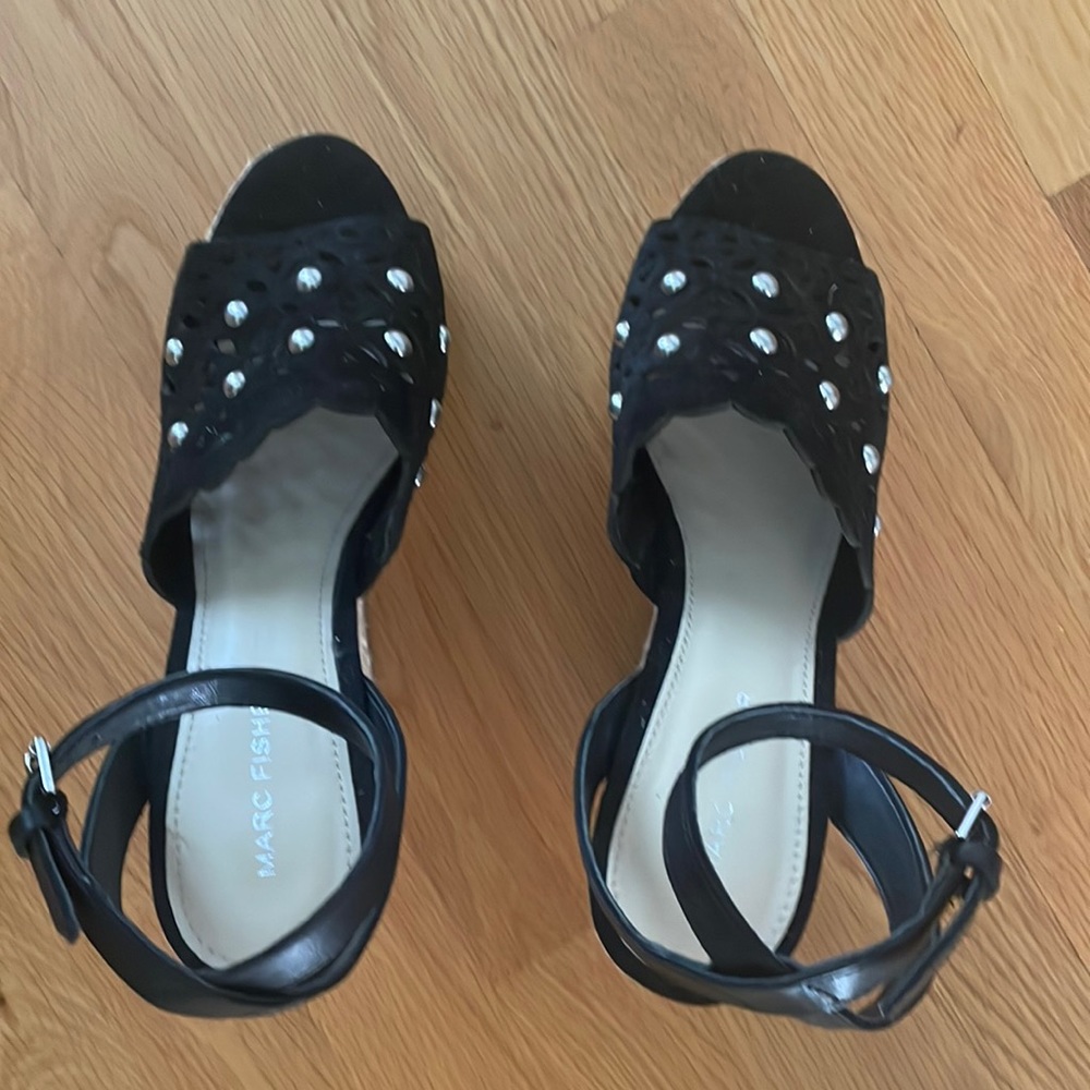 Marc Fisher size 8 M, Black, wedge, Brand  New, never worn.